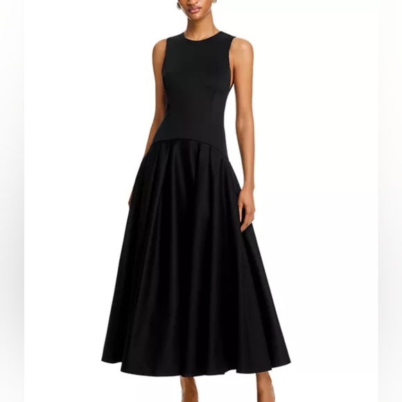 green emerald velvet dress Adley Drop Waist Midi Dress